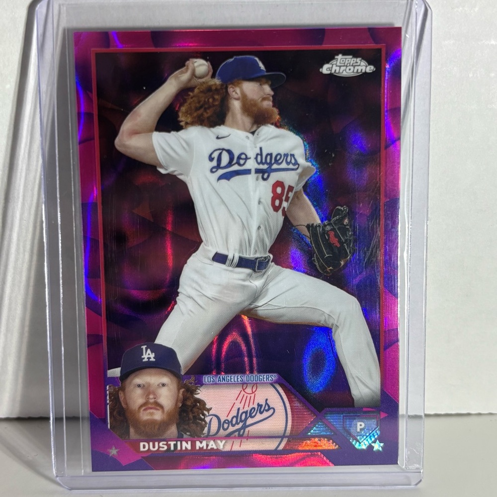 2023 Topps Chrome Update - Dustin May #USC48 Magenta Purple Lava Lamp 46/299
